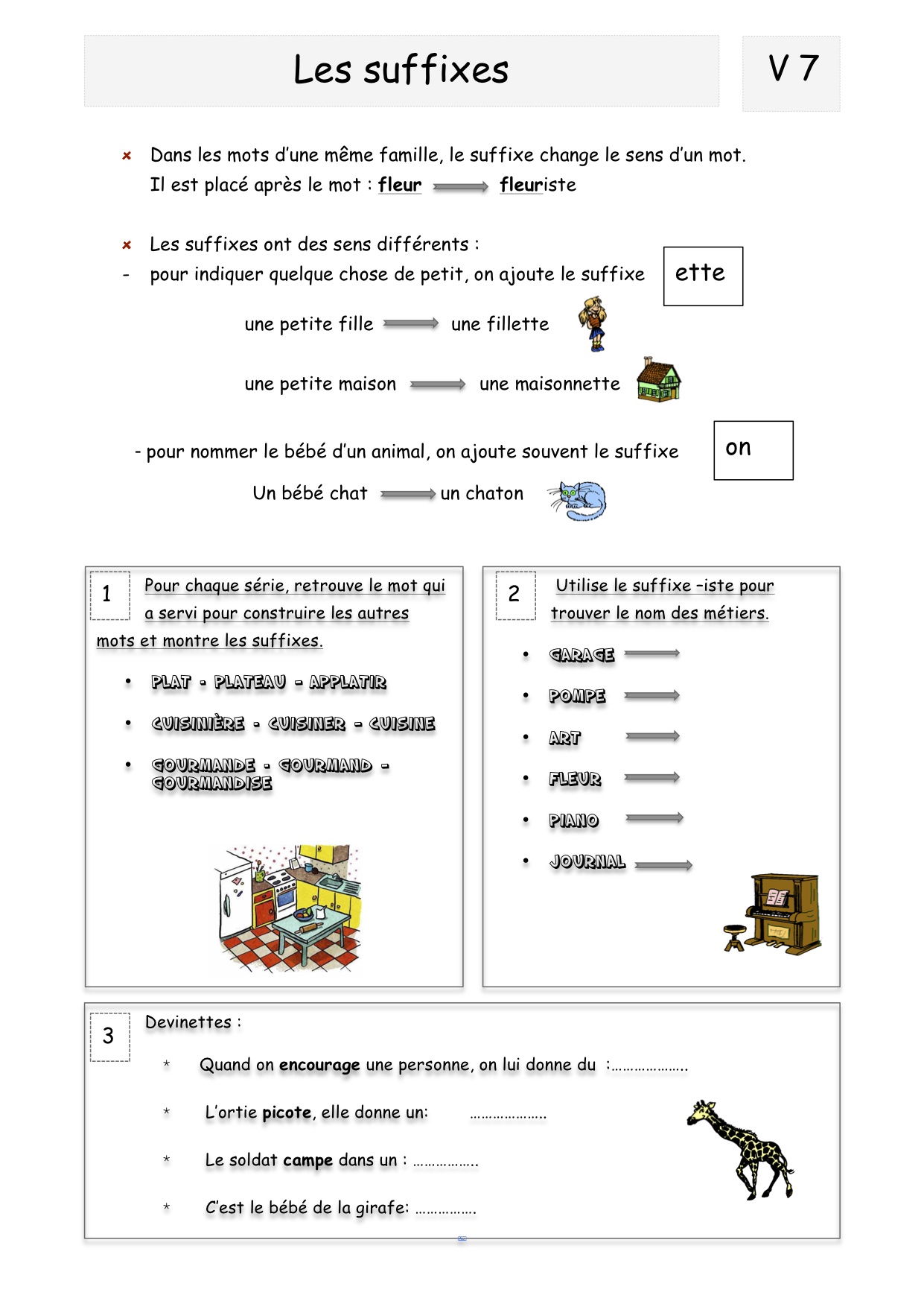 Exercices Vocabulaire Cm Les Suffixes 11026 Hot Sex Picture 2065