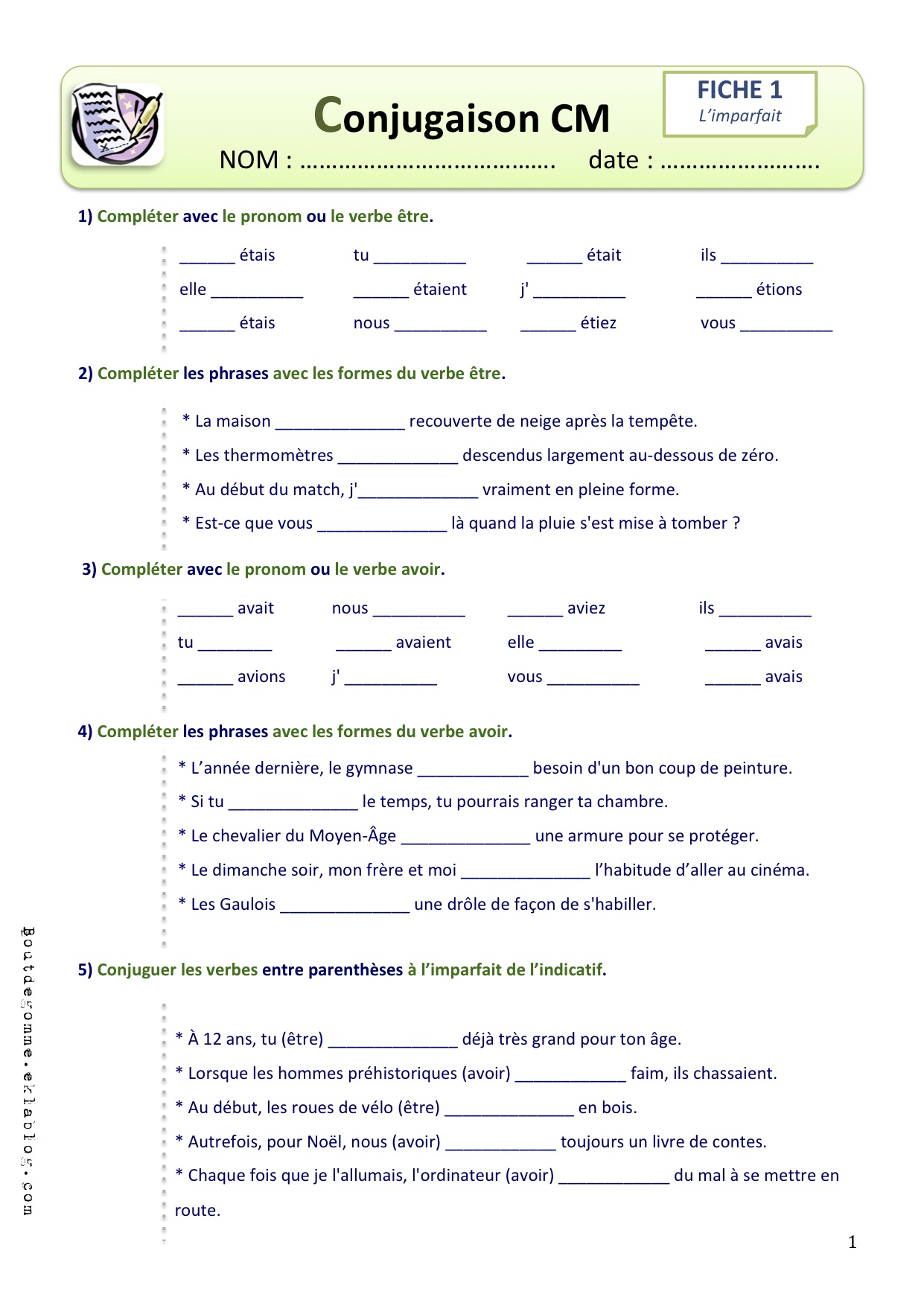 Exercices Grammaire 6ème à Imprimer Pdf Exercice De Francais 6Eme A Imprimer - Tanant