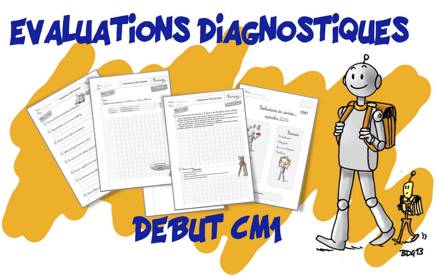 Evaluation diagnostique Rentrée CM1 | Bout de Gomme