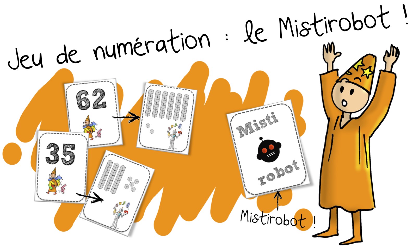 Jeu de numération : Le Mistirobot ( Dizaine et unités)