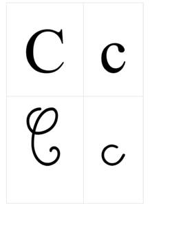 Alphabet- Affichage