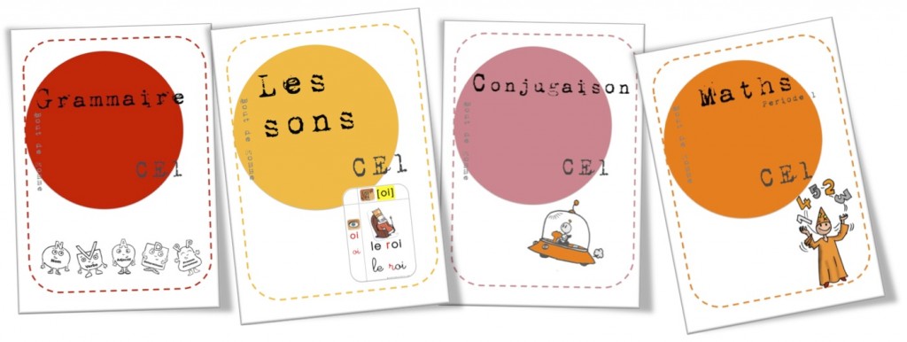 Pages de garde pour mes classeurs de fiches | Bout de Gomme