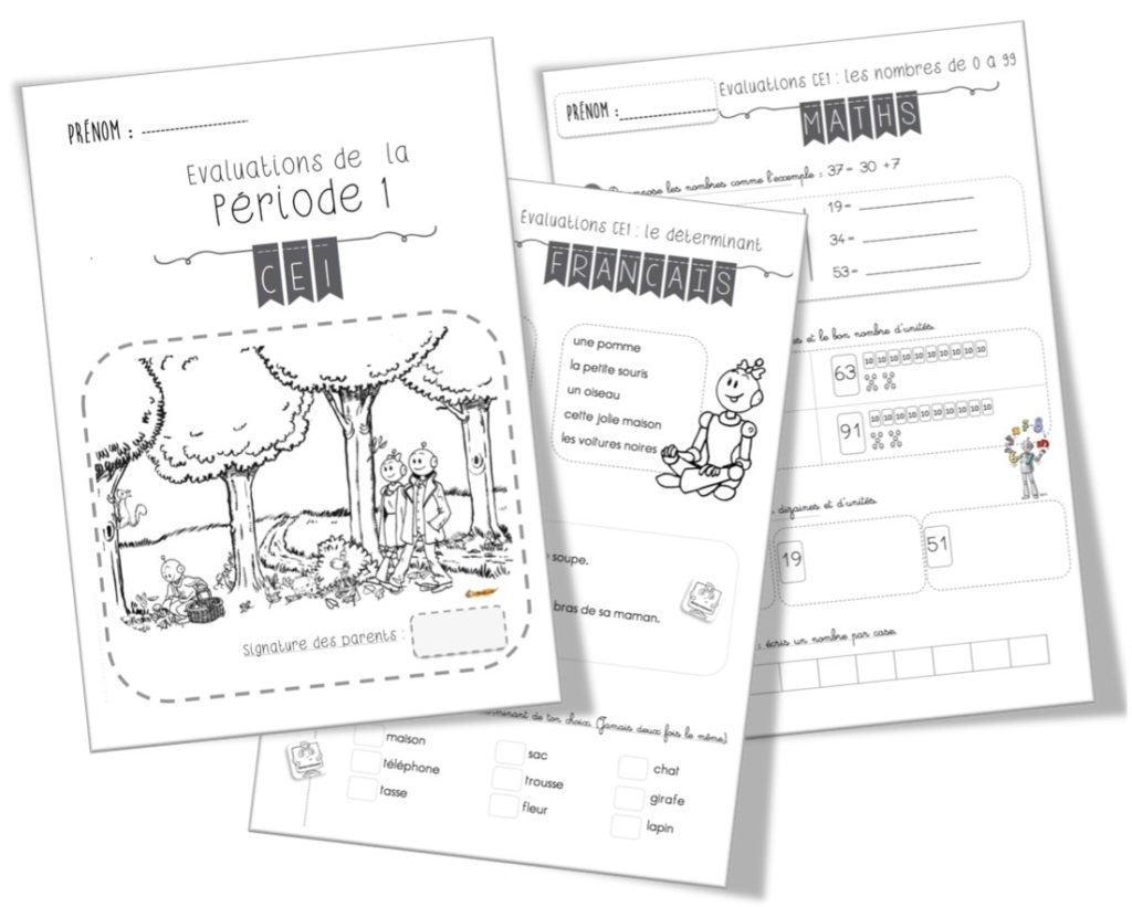 Evaluations CE1 | Bout de Gomme