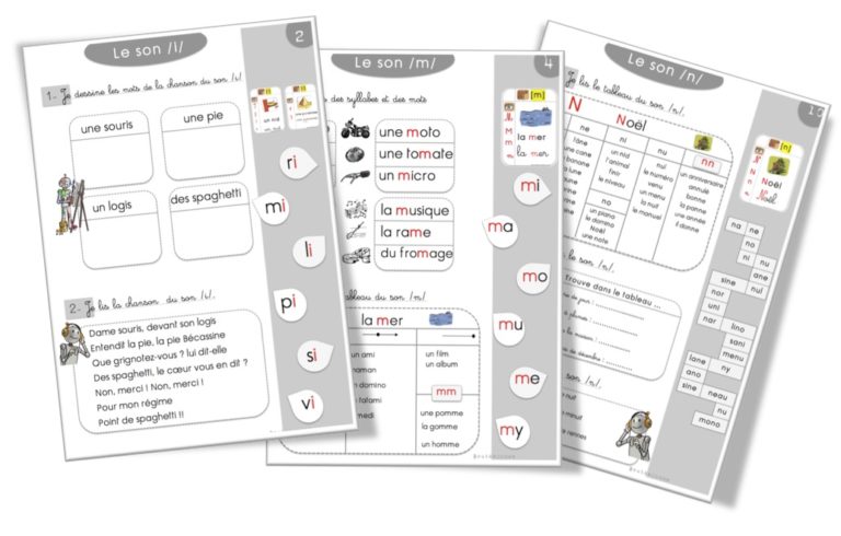 fiches sons | Bout de Gomme