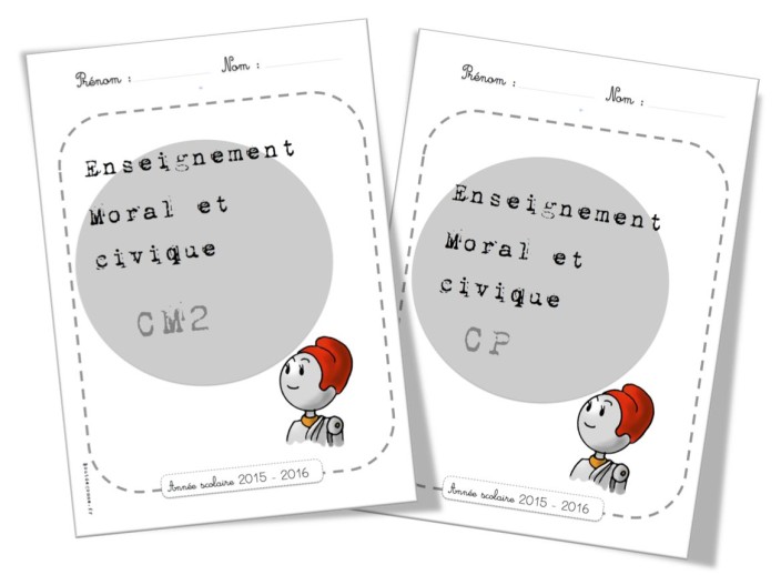 Page De Garde Cahier Religion Morale Page de garde enseignement moral et civique ou EMC | Bout de Gomme