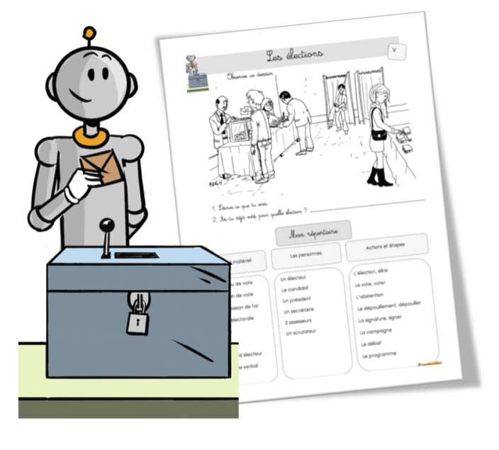 Les élections : Fiche Vocabulaire Cycle 2 | Bout De Gomme