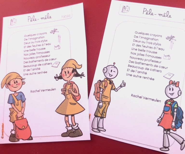 Poésie rentrée 2020 | Bout de Gomme